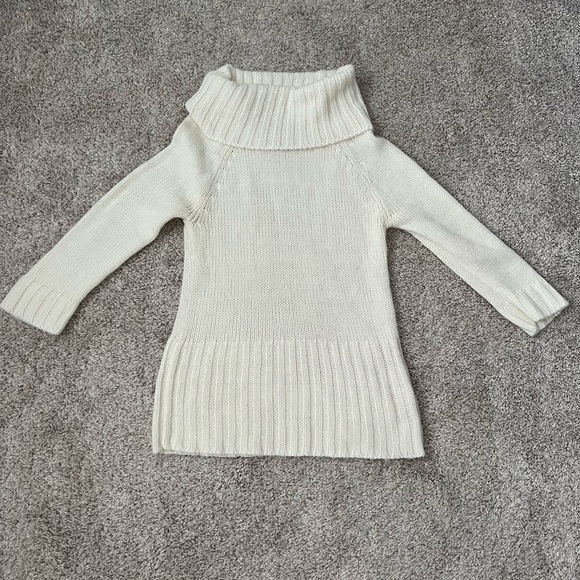 Pink Rose Sweaters - ⭐️ Firm Price ⭐️ Large White Turtleneck (Juniors)